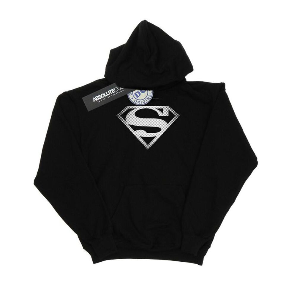 DC Comics Mens Superman Spot Logo Hoodie / Black